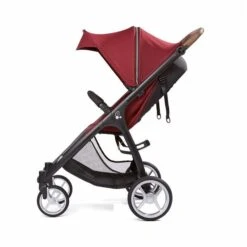Gesslein Smiloo Happy+ Buggy Maroon Gestell Schwarz Mit Tabak Griff -Zwergen Mobil 420 170 894000 seitlich