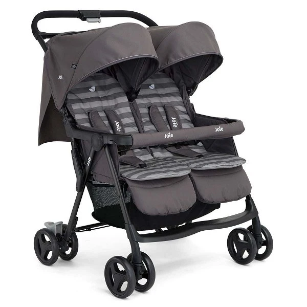 Joie Aire Twin Zwillingsbuggy Dark Pewter Inkl. Regenverdeck 3 Joie Aire Twin Zwillingsbuggy Dark Pewter Inkl. Regenverdeck