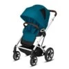 CYBEX Talos S LUX Sportwagen River Blue Gestell In Silver -Zwergen Mobil cyb 20 talosslux eu ribl slv y045