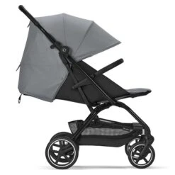 CYBEX Eezy S+2 Buggy Lava Grey Gestell In Black | Mit All-Terrain Rädern -Zwergen Mobil cyb 22 int excl us y270 eezys 2 blk lagr lieflat