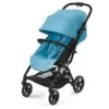 CYBEX Eezy S+2 Buggy Beach Blue Gestell In Black | Mit All-Terrain Rädern -Zwergen Mobil cyb 22 int y045 eezys 2 blk bebl