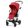 CYBEX Eezy S Twist+2 Buggy Hibiscus Red Gestell Silver | Mit All-Terrain Rädern -Zwergen Mobil cyb 22 int y045 eezystwist 2 slv hibr