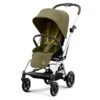 CYBEX Eezy S Twist+2 Buggy Nature Green Gestell Silver | Mit All-Terrain Rädern -Zwergen Mobil cyb 22 int y045 eezystwist 2 slv nagr
