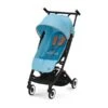CYBEX Libelle Buggy Beach Blue Gestell Black | Einfach Faltbar -Zwergen Mobil cyb 22 int y045 libelle blk bebl oph
