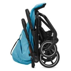 CYBEX Eezy S+2 Buggy Beach Blue Gestell In Black | Mit All-Terrain Rädern -Zwergen Mobil cyb 22 int y270 eezys 2 blk bebl fold self standing