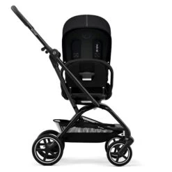 CYBEX Eezy S Twist+2 Buggy Moon Black Gestell Black | Mit All-Terrain Rädern -Zwergen Mobil cyb 22 int y270 eezystwist 2 blk moob rotation