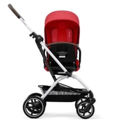 CYBEX Eezy S Twist+2 Buggy Hibiscus Red Gestell Silver | Mit All-Terrain Rädern -Zwergen Mobil cyb 22 int y270 eezystwist 2 slv hibr rotation