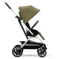 CYBEX Eezy S Twist+2 Buggy Nature Green Gestell Silver | Mit All-Terrain Rädern -Zwergen Mobil cyb 22 int y270 eezystwist 2 slv nagr