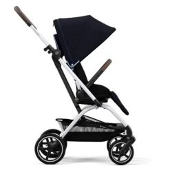 CYBEX Eezy S Twist+2 Buggy Ocean Blue Gestell Silver | Mit All-Terrain Rädern -Zwergen Mobil cyb 22 int y270 eezystwist 2 slv ocbl