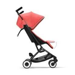 CYBEX Libelle Buggy Hibiscus Red Gestell Black | Einfach Faltbar -Zwergen Mobil cyb 22 int y270 libelle blk hibr legrest steps
