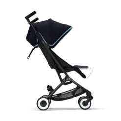 CYBEX Libelle Buggy Ocean Blue Gestell Black | Einfach Faltbar -Zwergen Mobil cyb 22 int y270 libelle blk ocbl legrest steps
