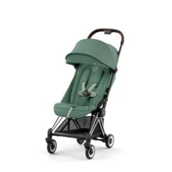 CYBEX Coya Chrome Dark Brown Leaf Green -Zwergen Mobil cyb 23 int y045 coya legr chbr sunvisor