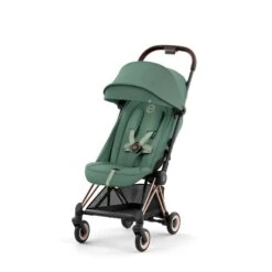 CYBEX Coya Rosegold Leaf Green -Zwergen Mobil cyb 23 int y045 coya legr rogo sunvisor