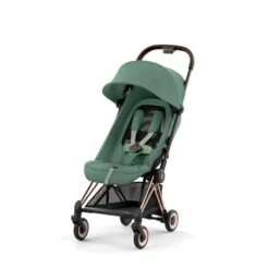 CYBEX Coya Rosegold Leaf Green -Zwergen Mobil cyb 23 int y045 coya legr rogo withoutinlay