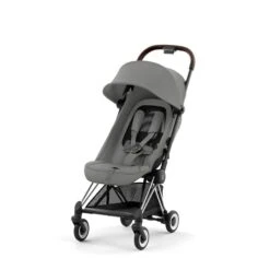 CYBEX Coya Chrome Dark Brown Mirage Grey -Zwergen Mobil cyb 23 int y045 coya migr chbr withoutinlay