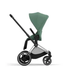 CYBEX E-PRIAM Sportwagen Leaf Green Gestell Wählbar New Generation -Zwergen Mobil cyb 23 int y270 e priam chbh legr rwf print medium