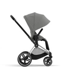 CYBEX PRIAM Sportwagen Mirage Grey New Generation Gestell Wählbar -Zwergen Mobil cyb 23 int y270 priam chbh migr canopy print medium