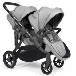 ICandy Orange Double Combo Light Slate Marl Geschwisterkinderwagen | Inkl. Praktischem Zubehör -Zwergen Mobil icandy orange light slate twin 3 4 su su wf tandem wf