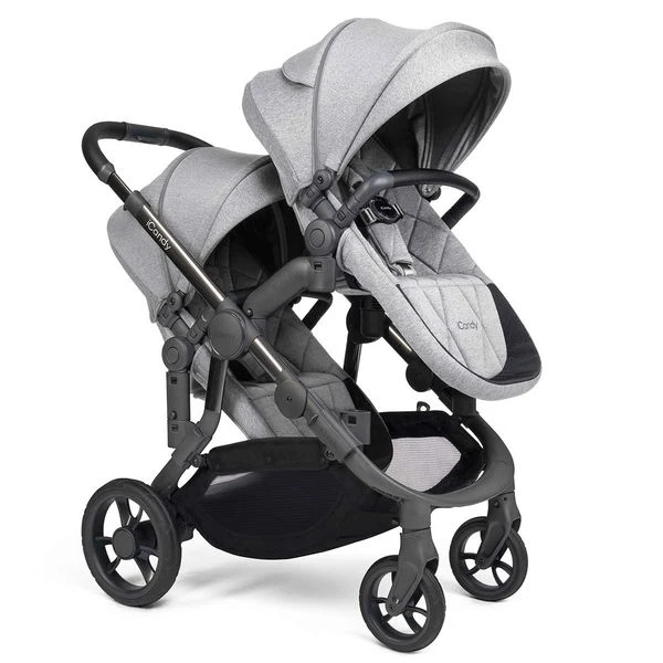 ICandy Orange Double Combo Light Slate Marl Geschwisterkinderwagen | Inkl. Praktischem Zubehör – Bild 7