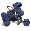 ICandy Orange Double Combo Royal Blue Marl Geschwisterkinderwagen | Inkl. Praktischem Zubehör -Zwergen Mobil icandy orange royal blue double witb