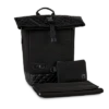 Moon Premium Rolltop Rucksack Black Mit Wickelauflage, Geldtasche & Befestigungssystem -Zwergen Mobil moon k23 backpack black 0312