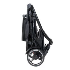 Phil&teds Dot Buggy Inklusive Sitzauflage Charcoal -Zwergen Mobil phil teds dot buggy charcoal folded side view 2