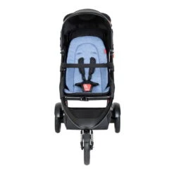 Phil&teds Dot Buggy Inklusive Sitzauflage Sky -Zwergen Mobil phil teds dot buggy in sky blue front view 1