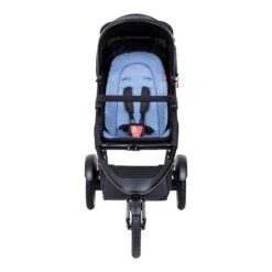 Phil&teds Sport Buggy Inklusive Sitzauflage Sky -Zwergen Mobil phil teds sport buggy in sky blue colour front view 1