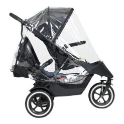 Phil&teds Regenschutz Für Buggysitz Passt Zu 2019+ Dot, Sport, Dash -Zwergen Mobil phil teds sport buggy with double kit in rear and storm cover 1