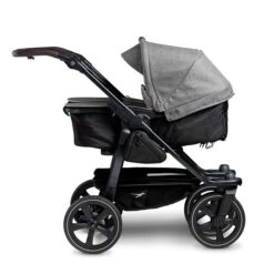 Tfk Duo 2 Kombi Kinderwagen Premium Grau Luftkammer Radset -Zwergen Mobil rs2932 t d2 ke 415 2 lpr