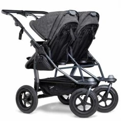 Tfk Duo Kombi Kinderwagen Premium Anthrazit Zwillingswagen Mit Luftrad-Set -Zwergen Mobil rs3998 d1 k 411 air w 2sg 0054 scr 1