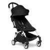 BABYZEN™ YOYO² 6+ Buggy Black Gestell White -Zwergen Mobil yoyo 2 6 3 4 white frame black web