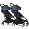 BABYZEN™ YOYO² Doppelbuggy Air France Blue Gestell Black -Zwergen Mobil yoyo connect yoyo 2 3 4 twin 6 black frame air france web