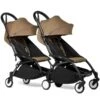 BABYZEN™ YOYO² Doppelbuggy Toffee Gestell Black -Zwergen Mobil yoyo connect yoyo 2 3 4 twin 6 black frame toffee web