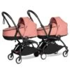 BABYZEN™ YOYO² Zwillingskinderwagen Ginger Gestell Black -Zwergen Mobil yoyo connect yoyo 2 3 4 twin bassinet black frame ginger web