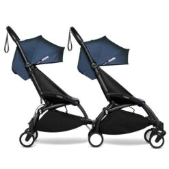 BABYZEN™ YOYO² Doppelbuggy Air France Blue Gestell Black -Zwergen Mobil yoyo connect yoyo 2 profile twin 6 black frame air france web