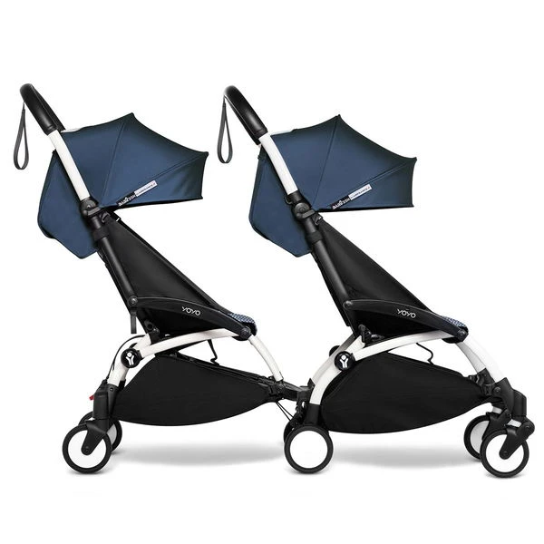 BABYZEN™ YOYO² Doppelbuggy Air France Blue Gestell White 4 BABYZEN™ YOYO² Doppelbuggy Air France Blue Gestell White – Bild 2